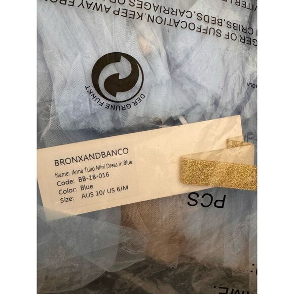 bronx and banco anna tulip mini dress Blue M - Picture 11 of 11